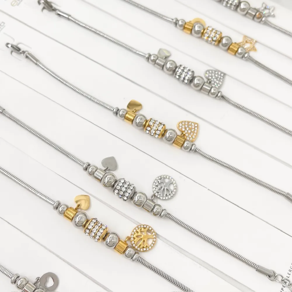 Charmes Stella-Bracciale in Acciaio - BAC-103-AA3634B