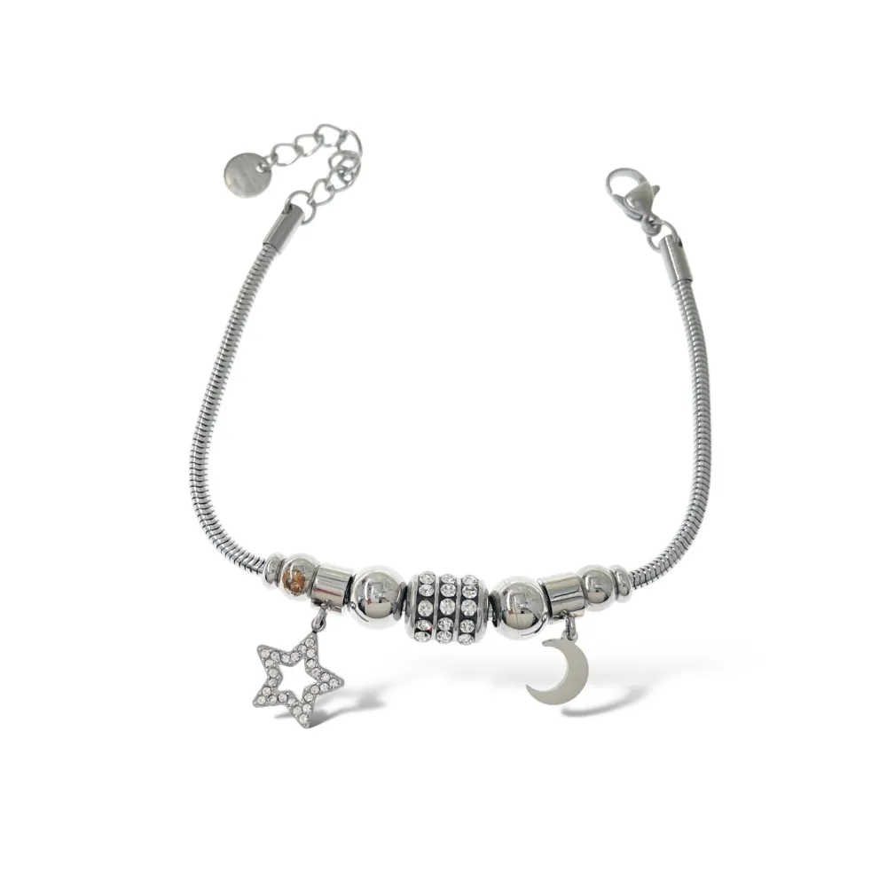 Charmes Stella-Bracciale in Acciaio - BAC-103-AA3634B