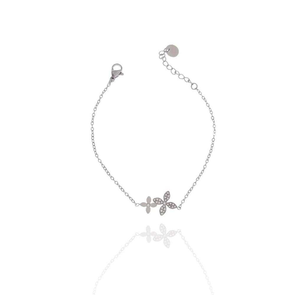 Fiore Quadrifoglio-Bracciale in Acciaio - BAC-103-AA4172B