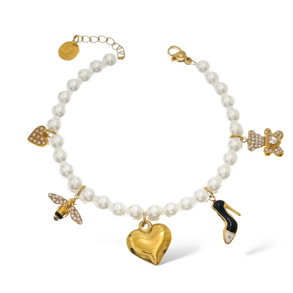 Cuore Ape Orsetto-Bracciale in Acciaio - BAC-103-AA5306B