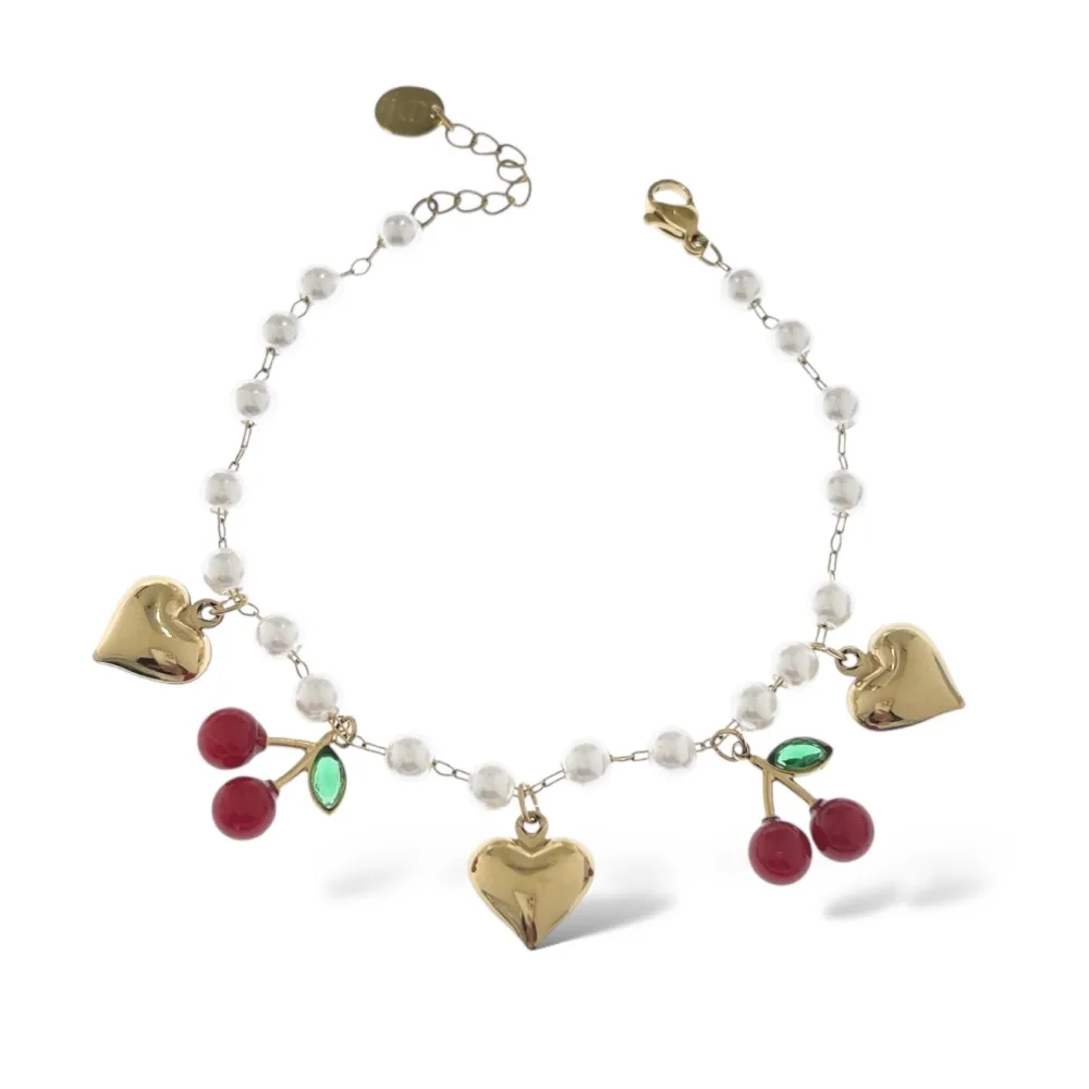 Ciliegia-Bracciale in Acciaio - BAC-103-AA5395B