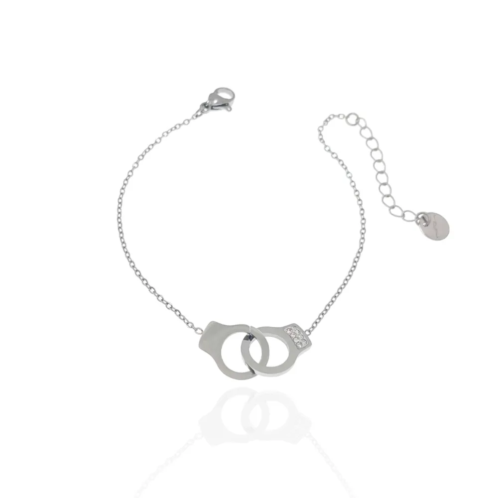 Doppio Manette-Bracciale in Acciaio - BAC-103-AA881B