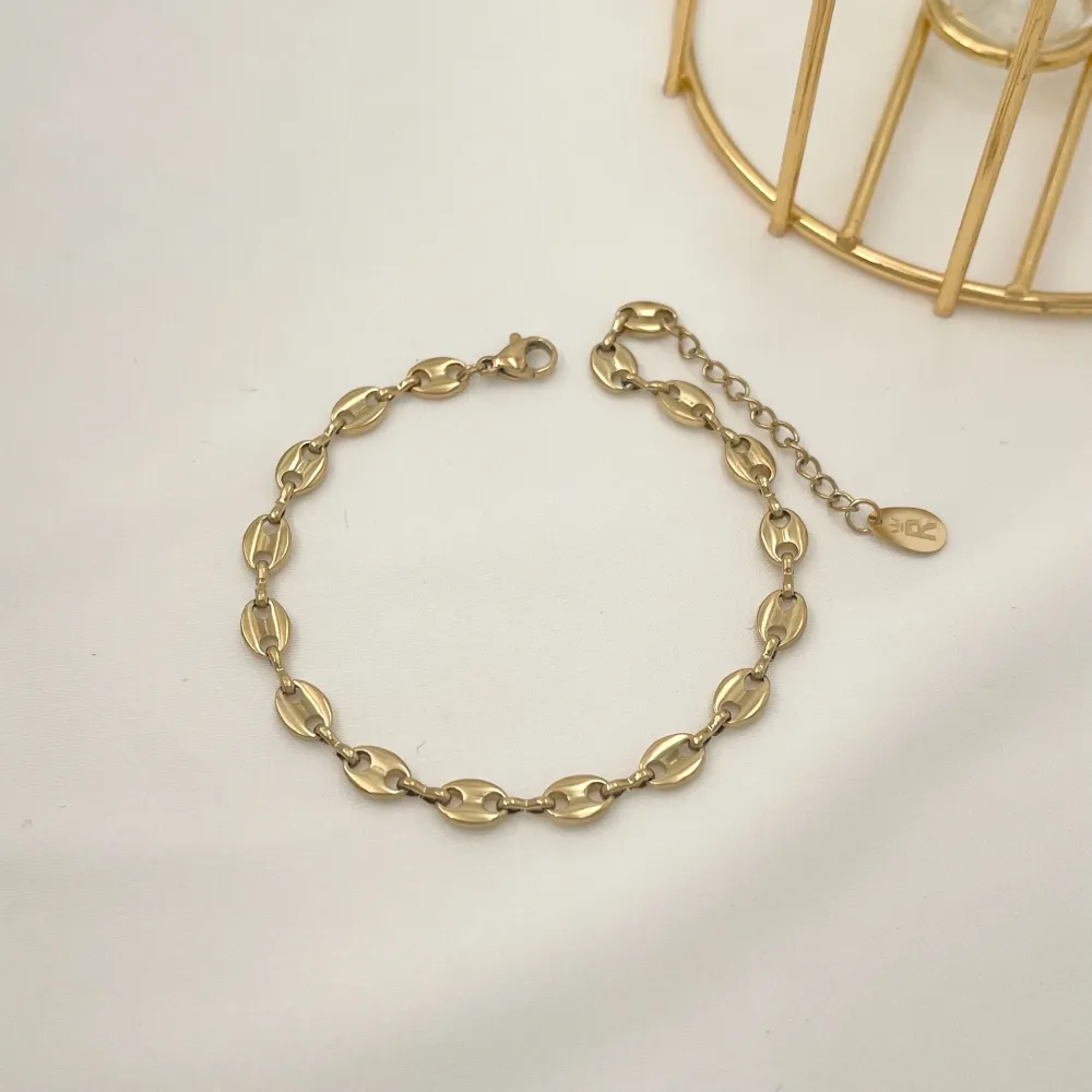 Catena a cafè-Bracciale in Acciaio - BAC-413-005