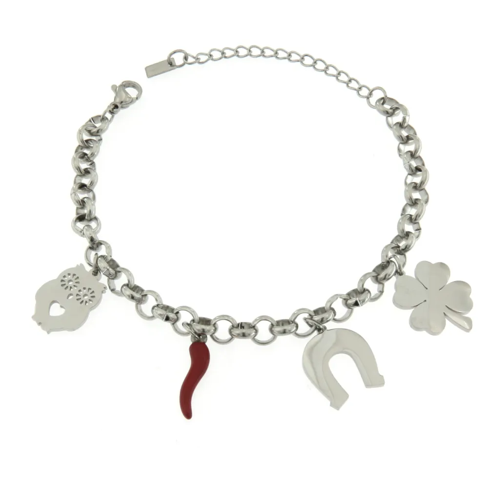 BAC6822-Cornino Fortuna- Bracciale in Acciaio - BAC-413-053