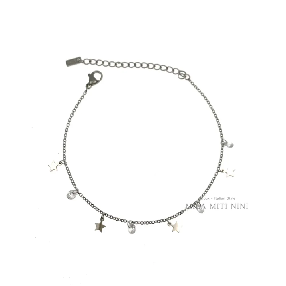 BAC413-1240-P.luci a Goccia-Bracciale in Acciaio - BAC413-1240