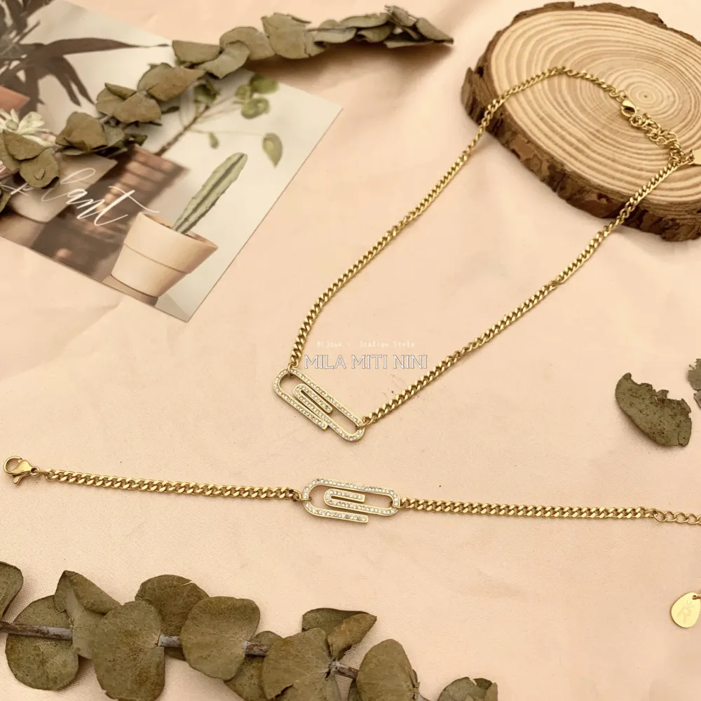 BAC413-1256-Catena Grafetta-Bracciale in Acciaio - BAC413-1256