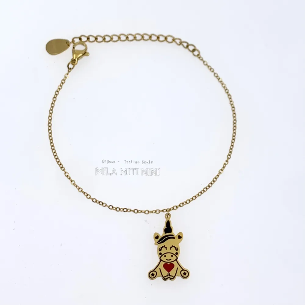 Unicorno-Bracciale in Acciaio con Chiusura - BAC413-1328