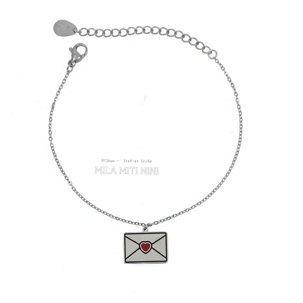 Posta-Bracciale in Acciaio con Chiusura - BAC413-1358