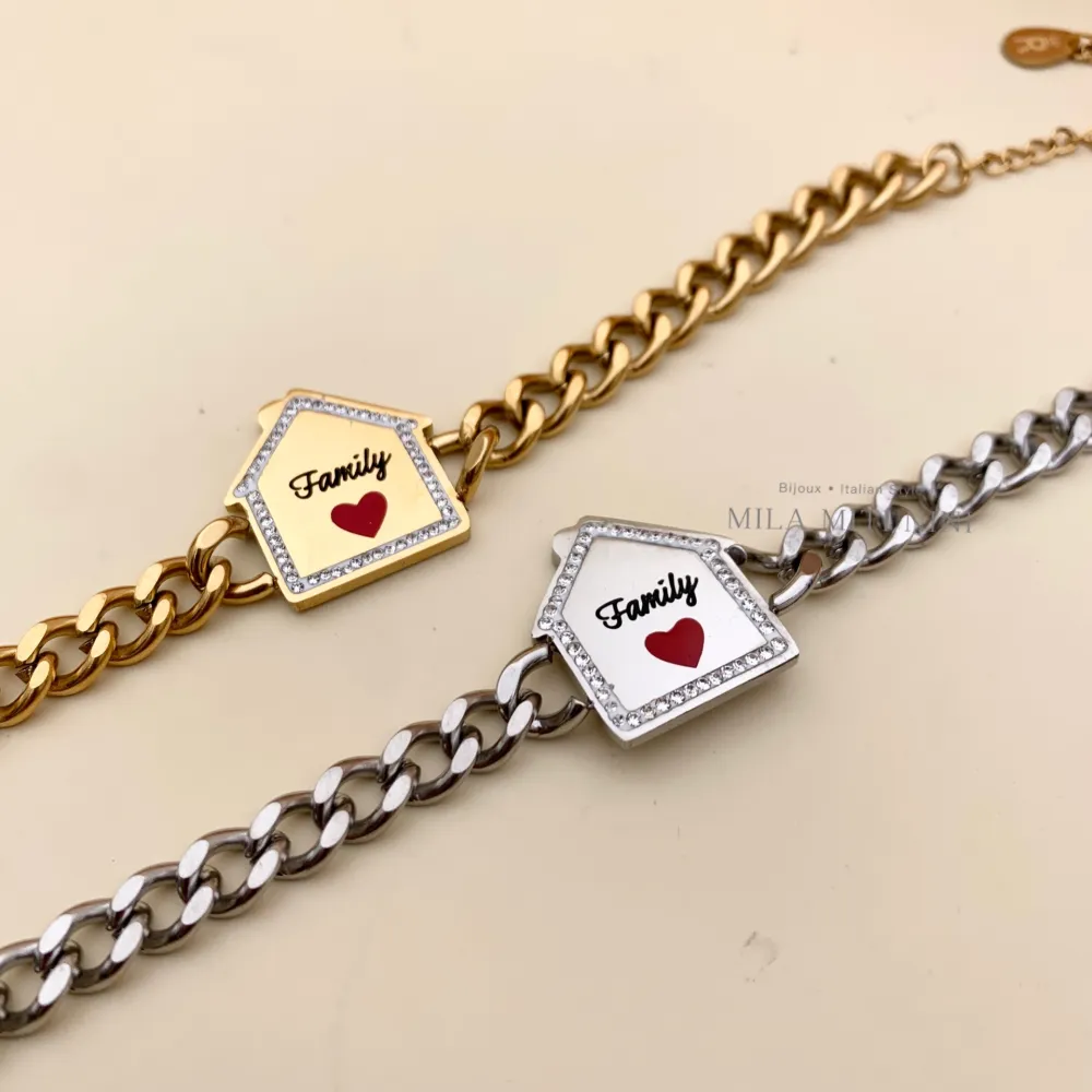 Casa Family-Bracciale in Acciaio con Chiusura - BAC413-1382