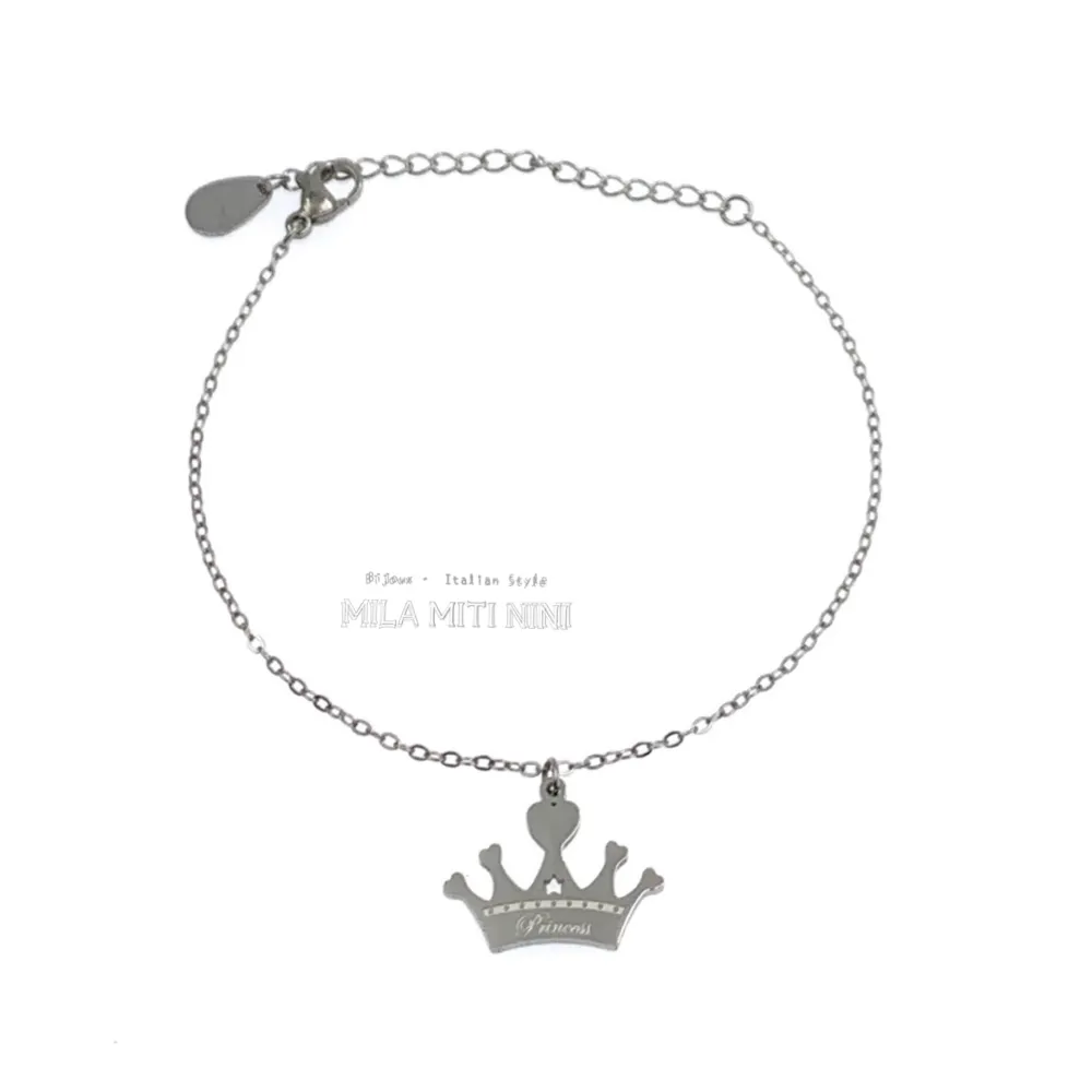 Corona-Bracciale in Acciaio con Chiusura - BAC413-1403