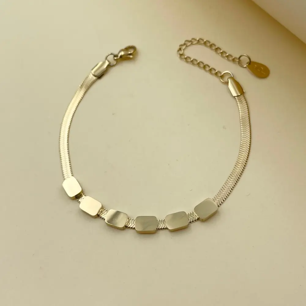 Quadratino -Bracciale in Acciaio con Chiusura - BAC-413-1767