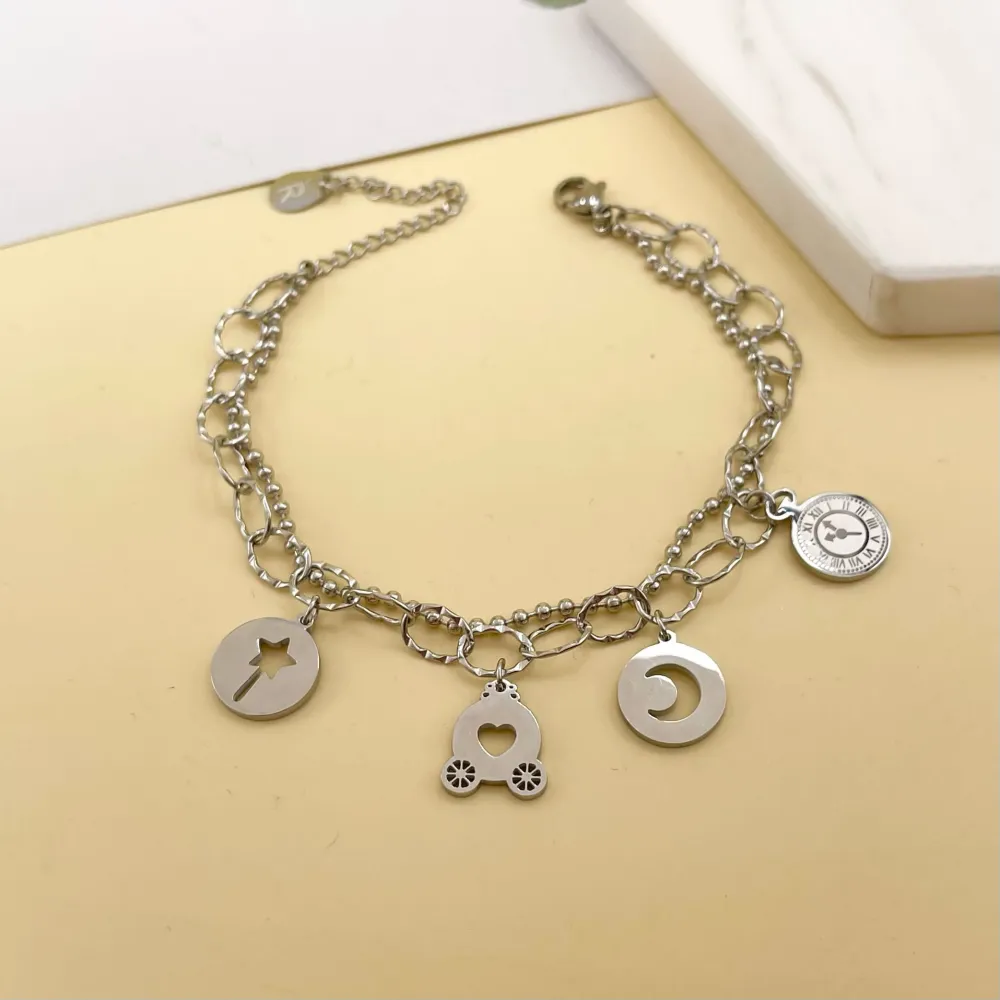 Favola-Bracciale in Acciaio con Chiusura - BAC-413-1782