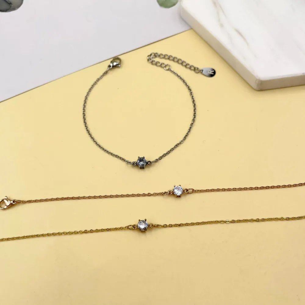 Punto Luce 5mm a 6Griffe-Bracciale in Acciaio con Chiusura - BAC-413-1804