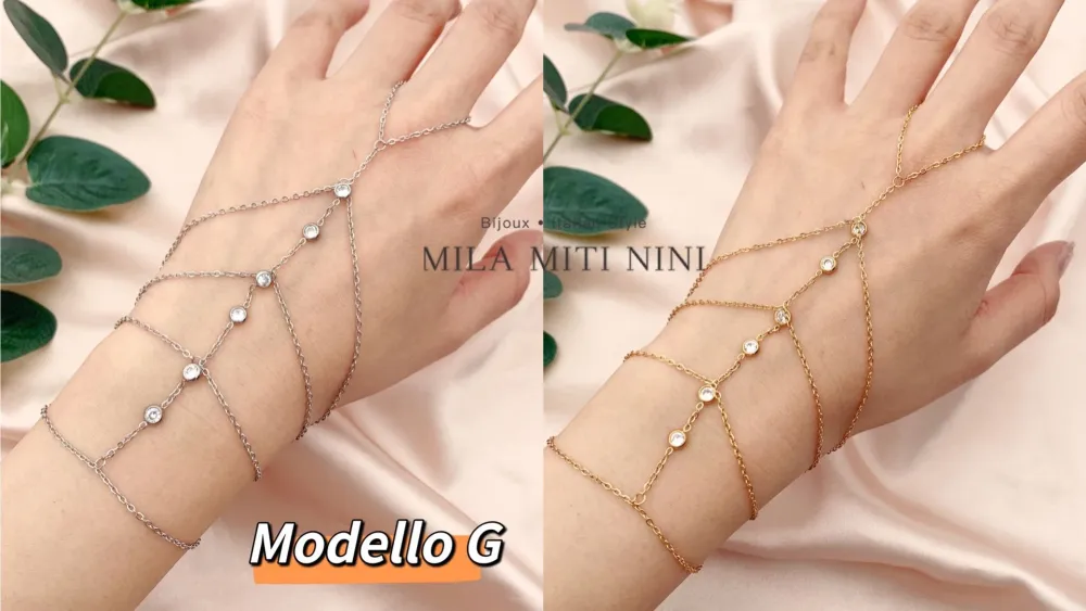 Cuore con Strass -Baciamano in Acciaio - BAC-413-1845 Modello J