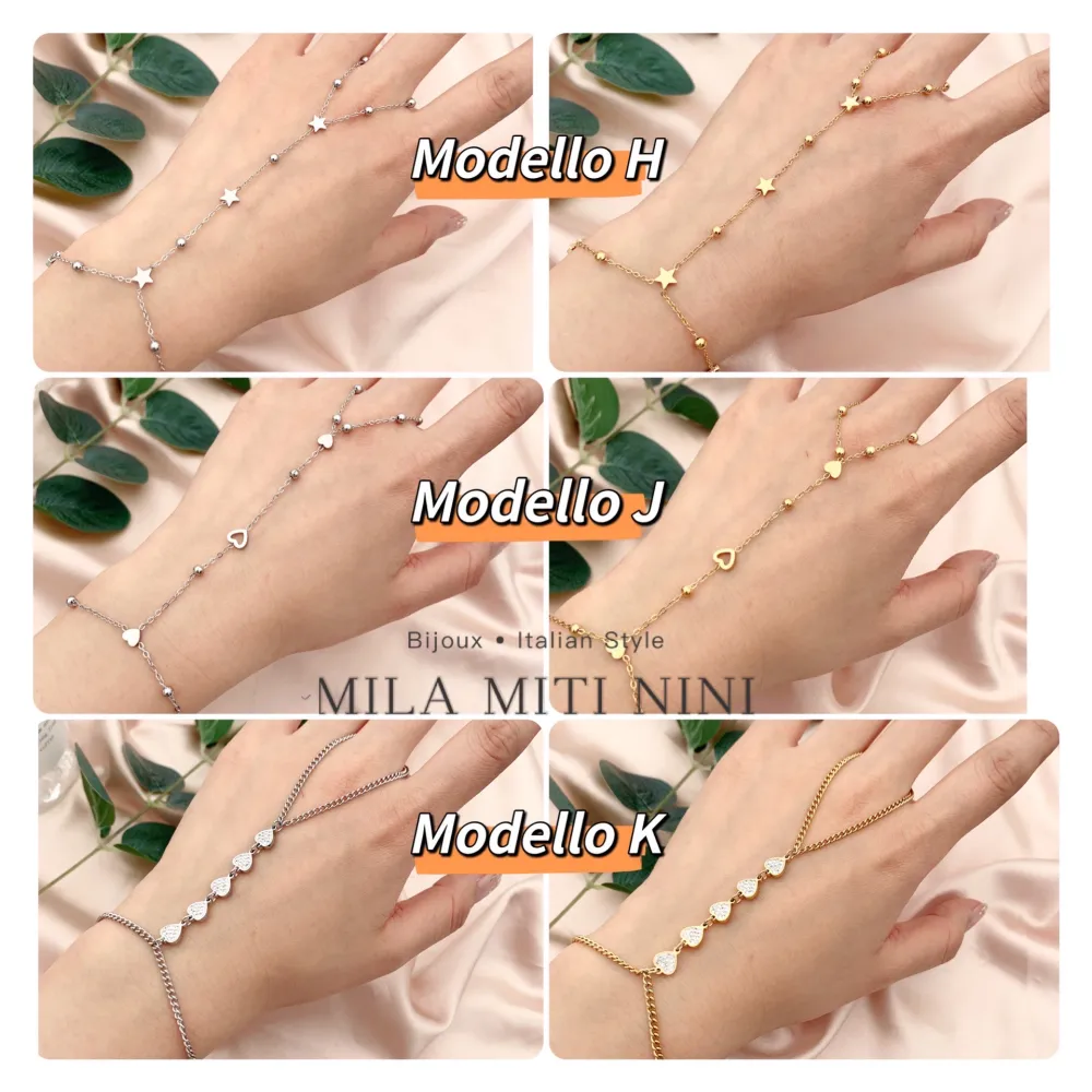 Cuore con Strass -Baciamano in Acciaio - BAC-413-1845 Modello J