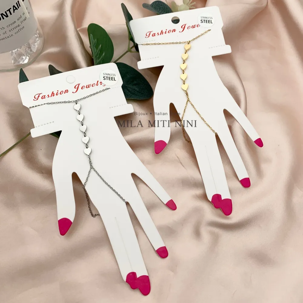 Cuore -Baciamano in Acciaio - BAC-413-1861 Modello E