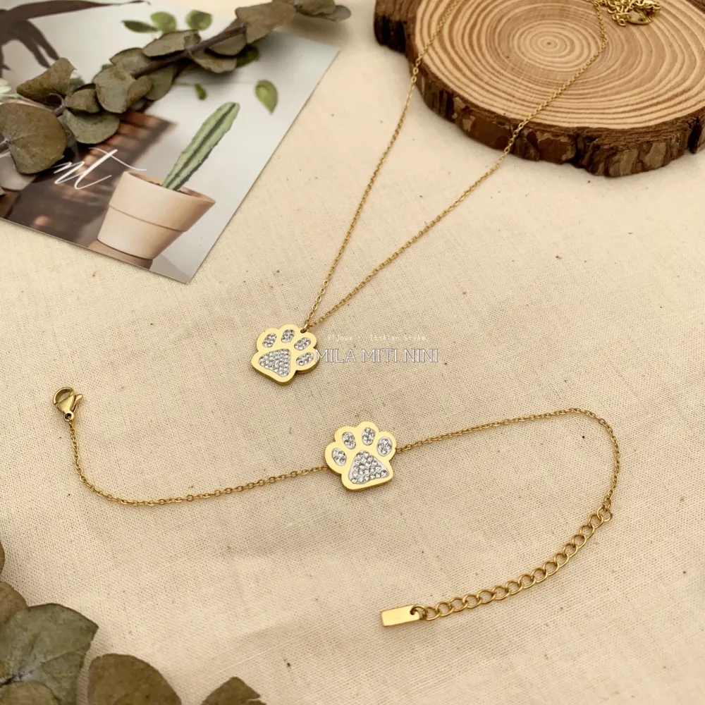 BAC413-2393-Zampa-Bracciale in Acciaio - BAC413-2393