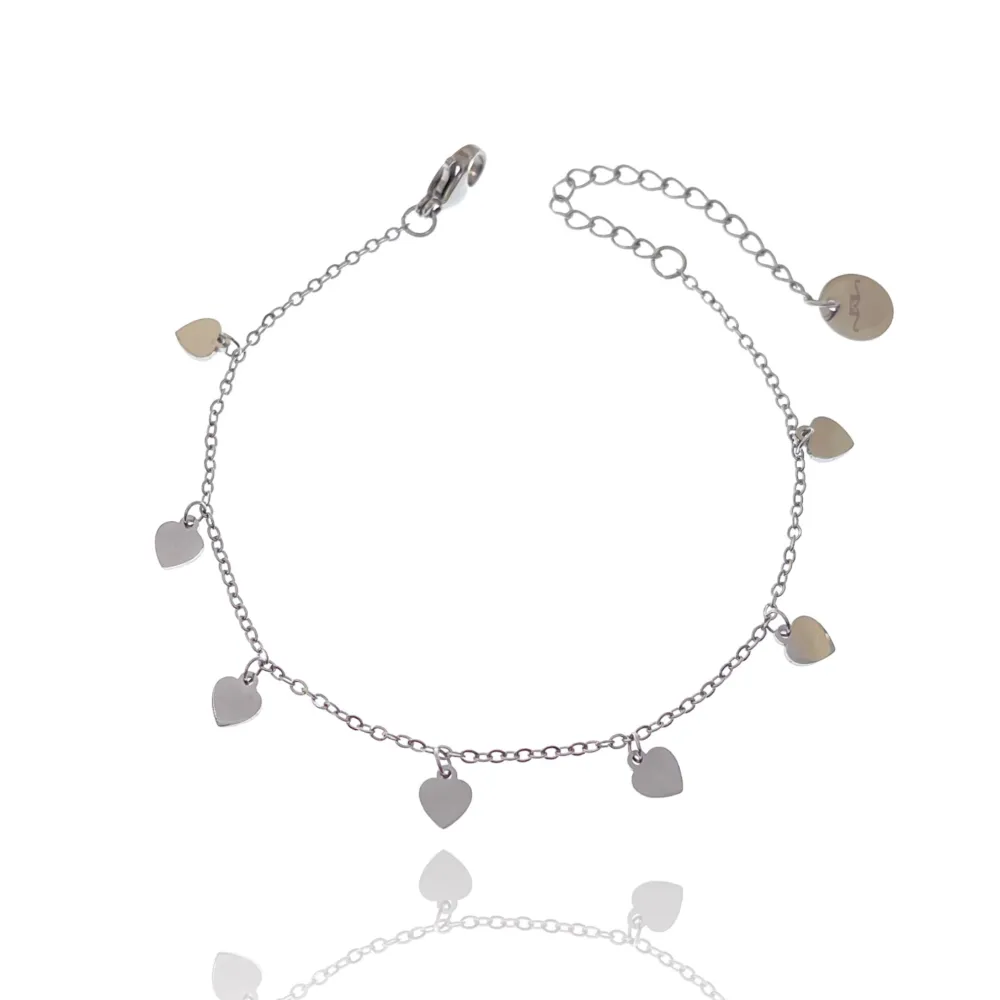 Cuore Cuorecino-Bracciale in Acciaio con Chiusura - BAC-413-2845