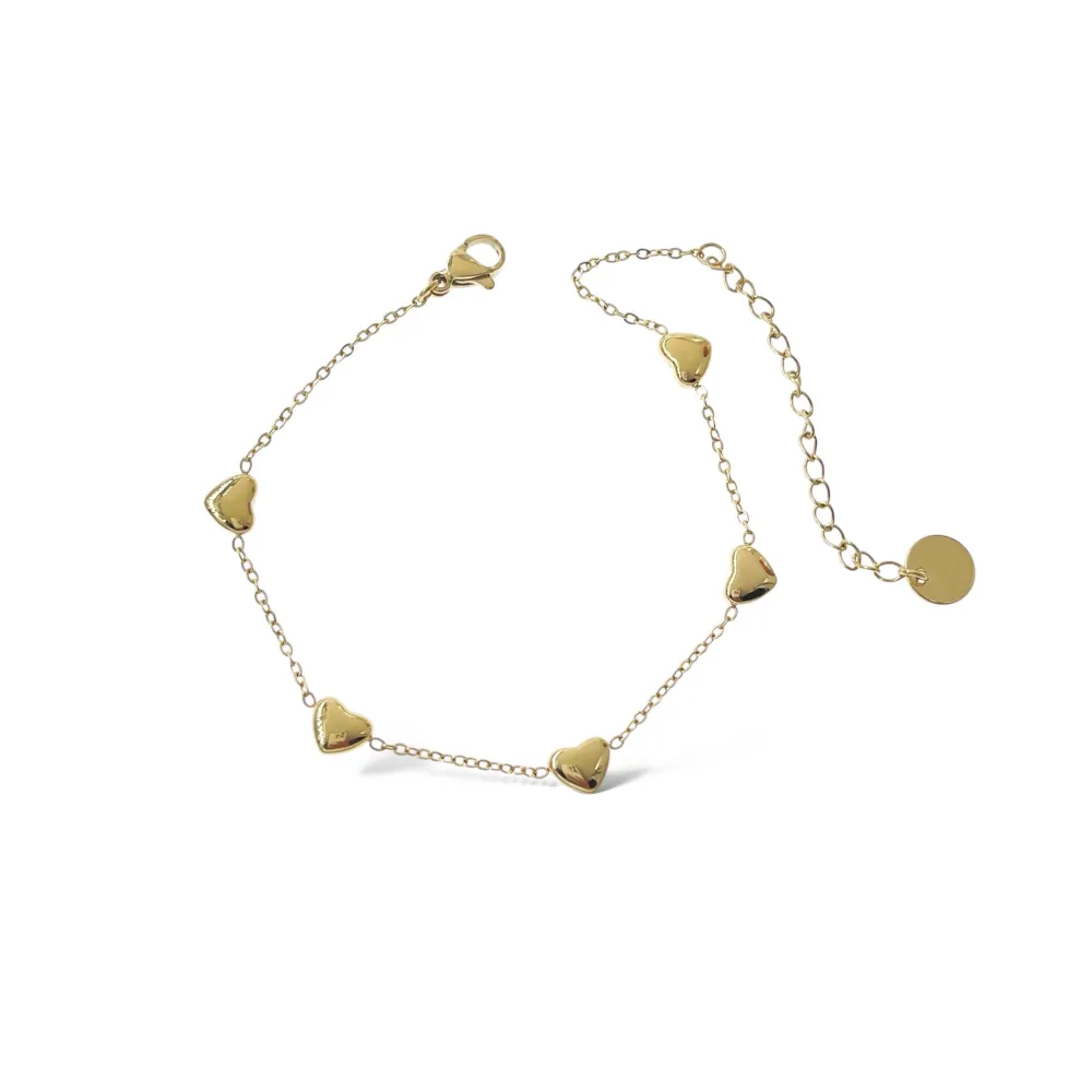 Cuore Bombato-Bracciale in Acciaio - BAC-413-3147