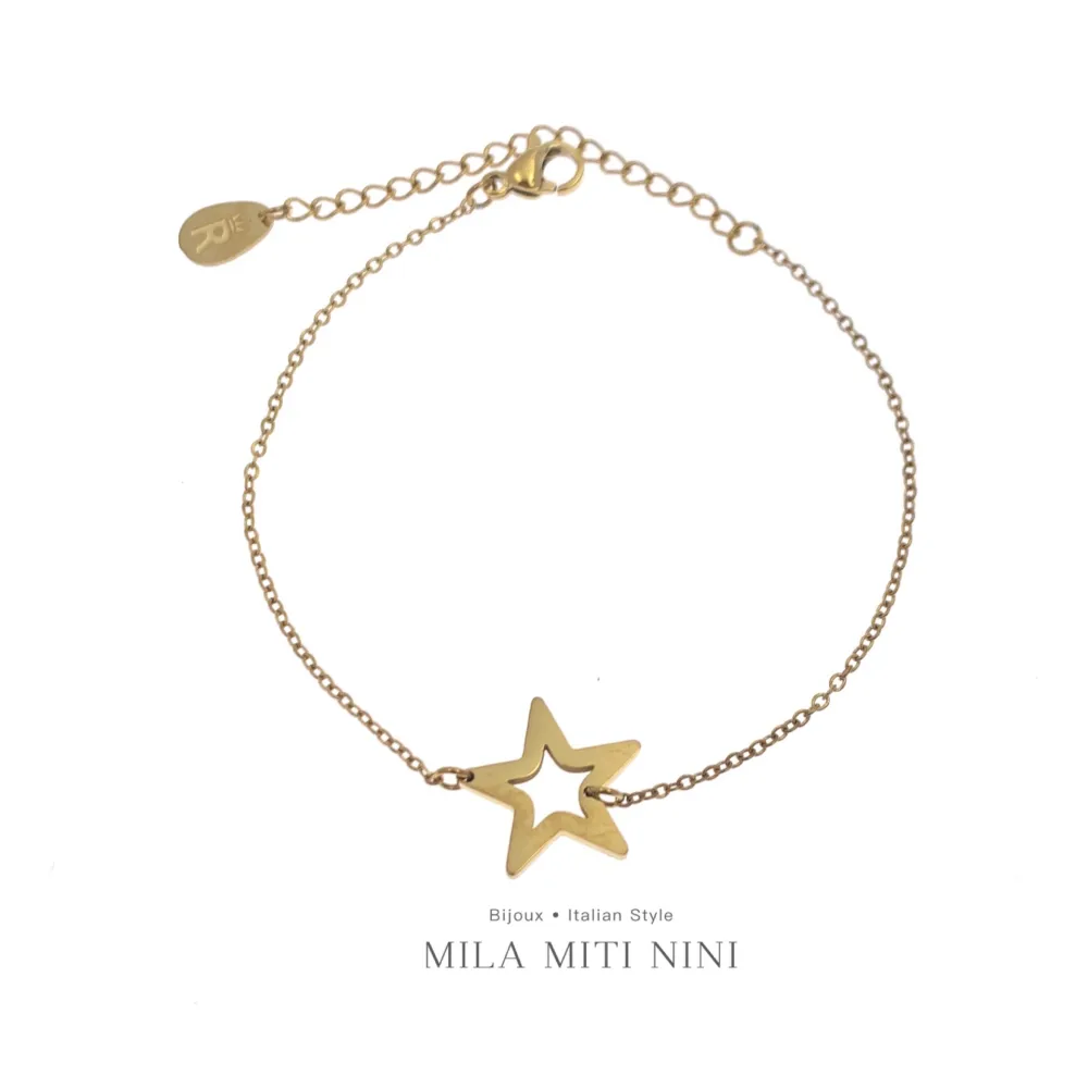 Stella Vuota-Bracciale in Acciaio con Chiusura - BAC-413-572