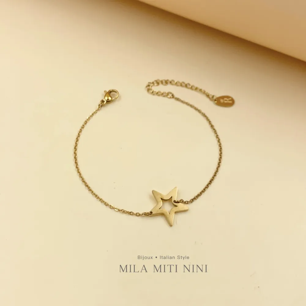 Stella Vuota-Bracciale in Acciaio con Chiusura - BAC-413-572