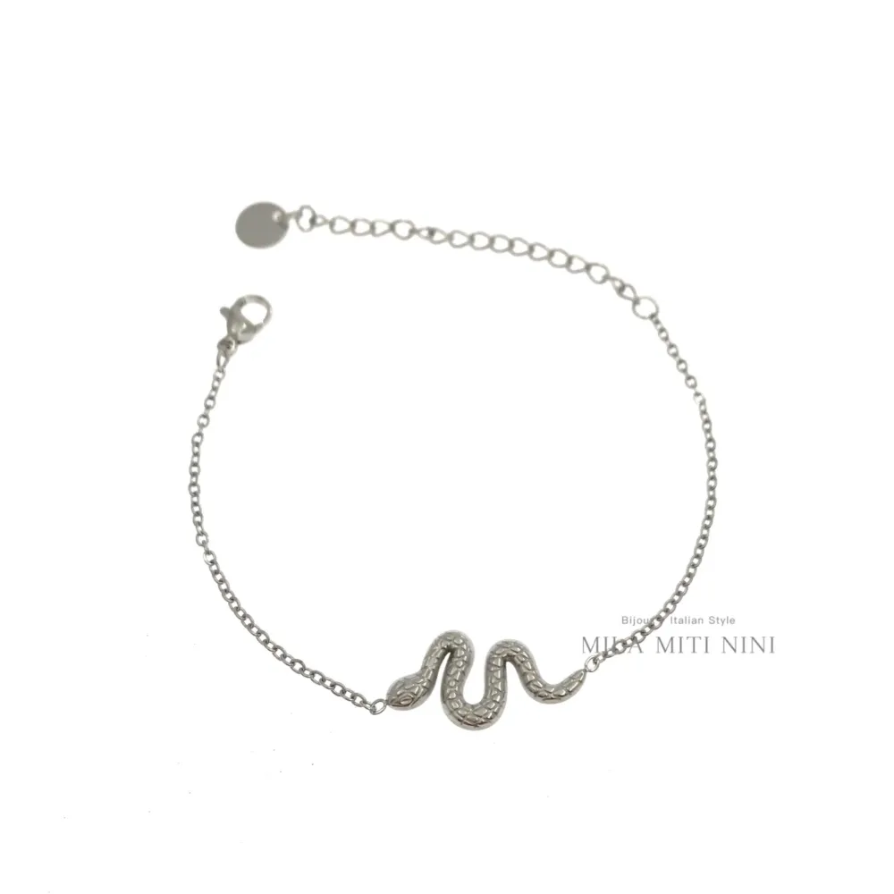 Serpente-Bracciale in Acciaio con Chiusura - BAC450-446