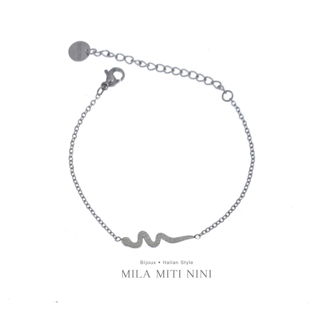 Serpente -Bracciale in Acciaio con Chiusura - BAC-450-448