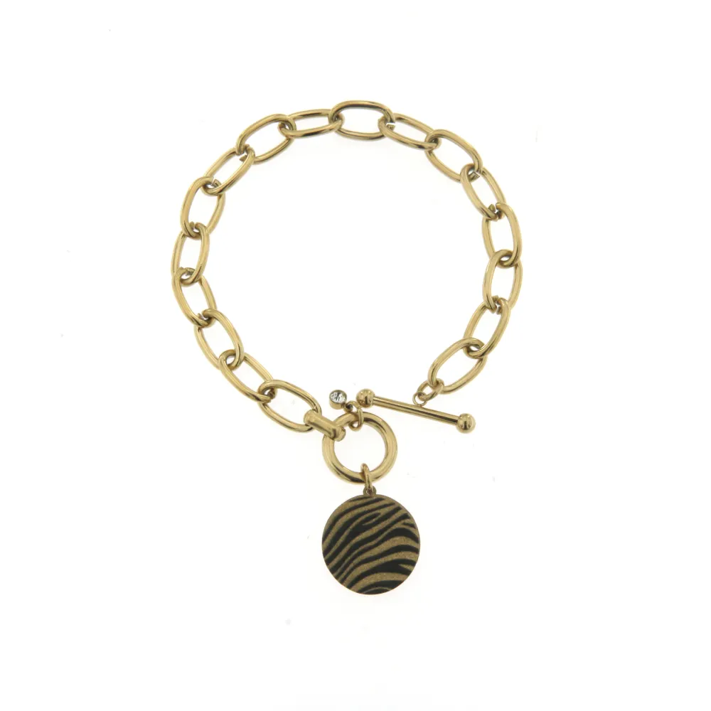 BAC6426-Animalier Tondo-Bracciale in Acciaio con Chiusura - BAC6426-Animalier Tondo-Bracciale in Acciaio con Chiusura