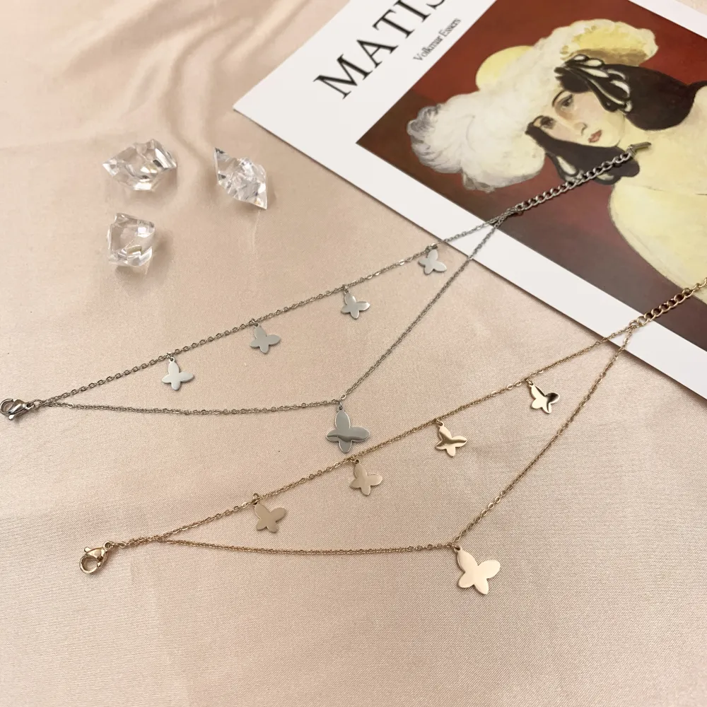 BAC6788-Farfalla-Bracciale con Chiusura in Acciaio - BAC6788-Farfalla-Bracciale con Chiusura in Acciaio