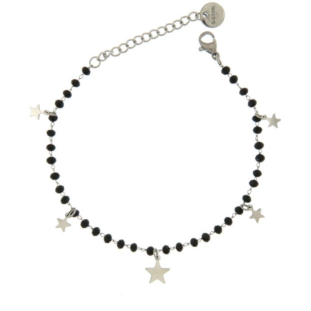 BAC6793-Rosario Stella-Bracciale con Chiusura in Acciaio - BAC6793-Rosario Stella-Bracciale con Chiusura in Acciaio