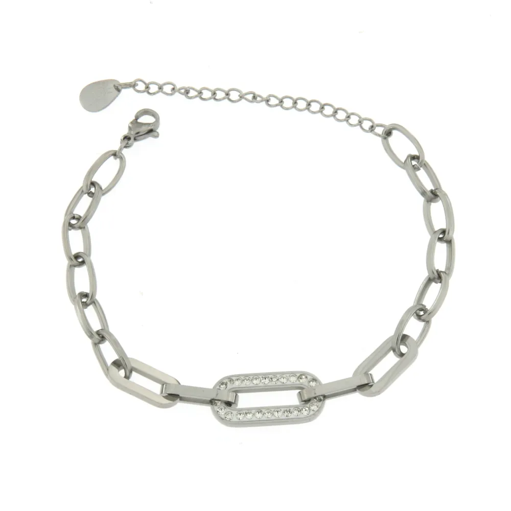 BAC7072-Ovale- Bracciale in Acciaio - BAC7072-Ovale- Bracciale in Acciaio