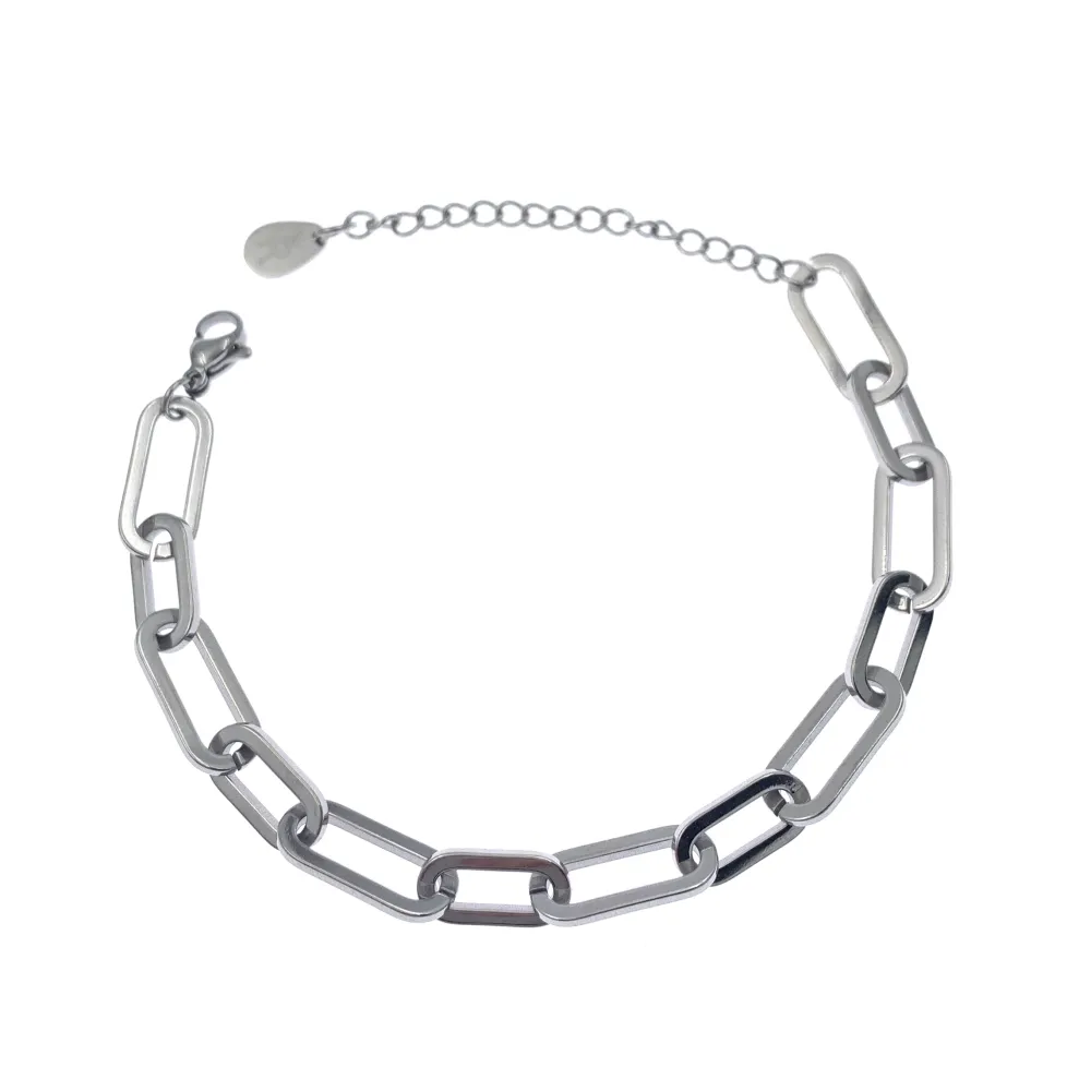 BAC7468-Catena Piccola 7x14mm  -Bracciale in Acciaio - BAC7468-Catena Piccola 7x14mm  -Bracciale in Acciaio