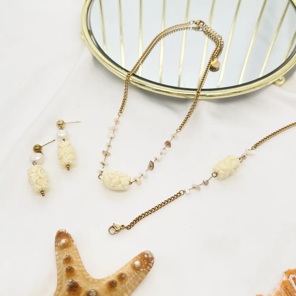 Ovale Fiore -Bracciale in Acciaio - BAC-765-15