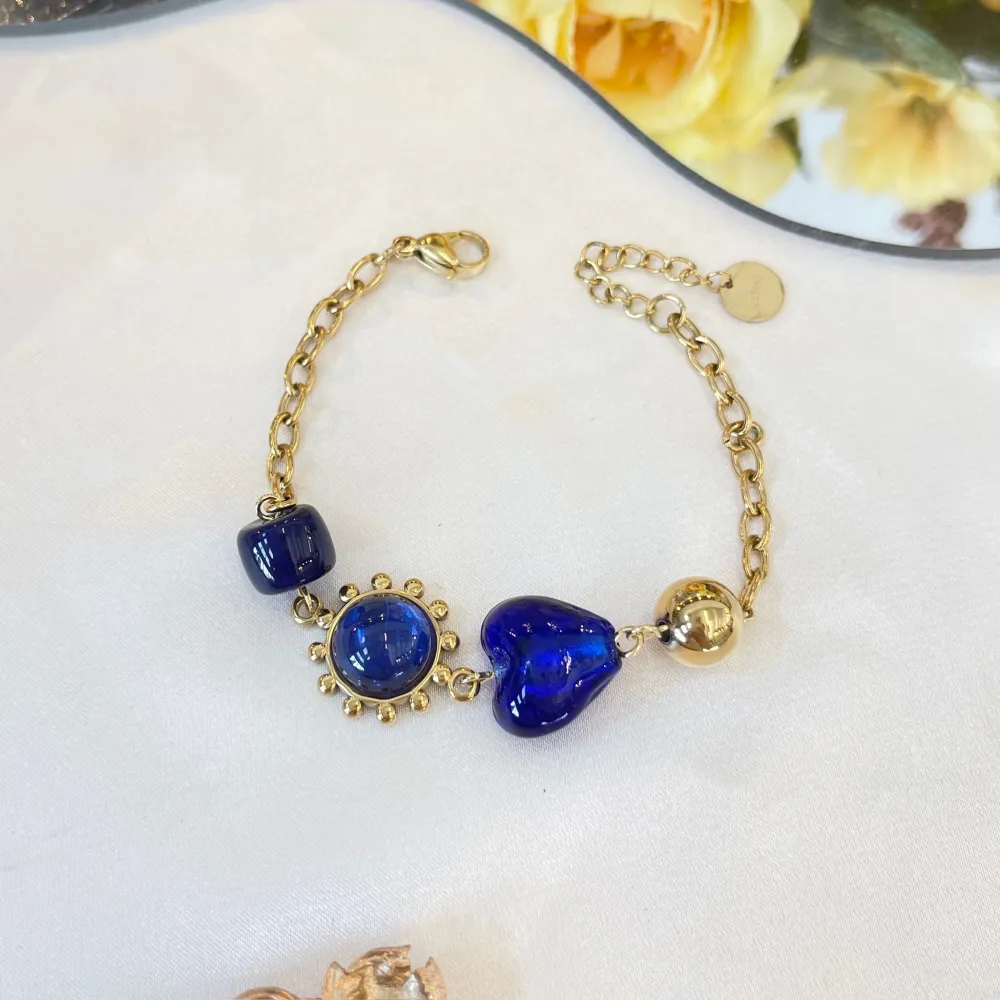 Cuore-Bracciale in Acciaio con Chiusura - BAC-765-85