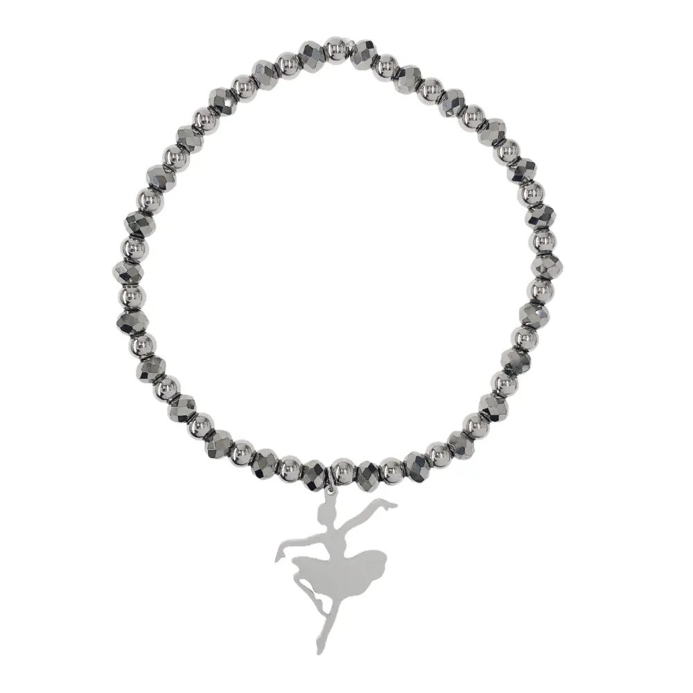 Nota Musicale Ballerina-Bracciali Tris Elastici in Acciaio - BAE-413-0410