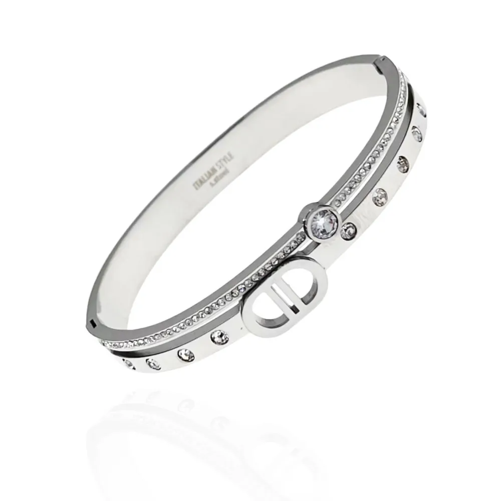 Doppio -Bracciale Rigido in Acciaio - BAR-413-1074