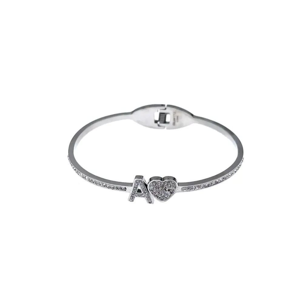 Iniziale-Bracciale Rigido in Acciaio - BAR413-1083