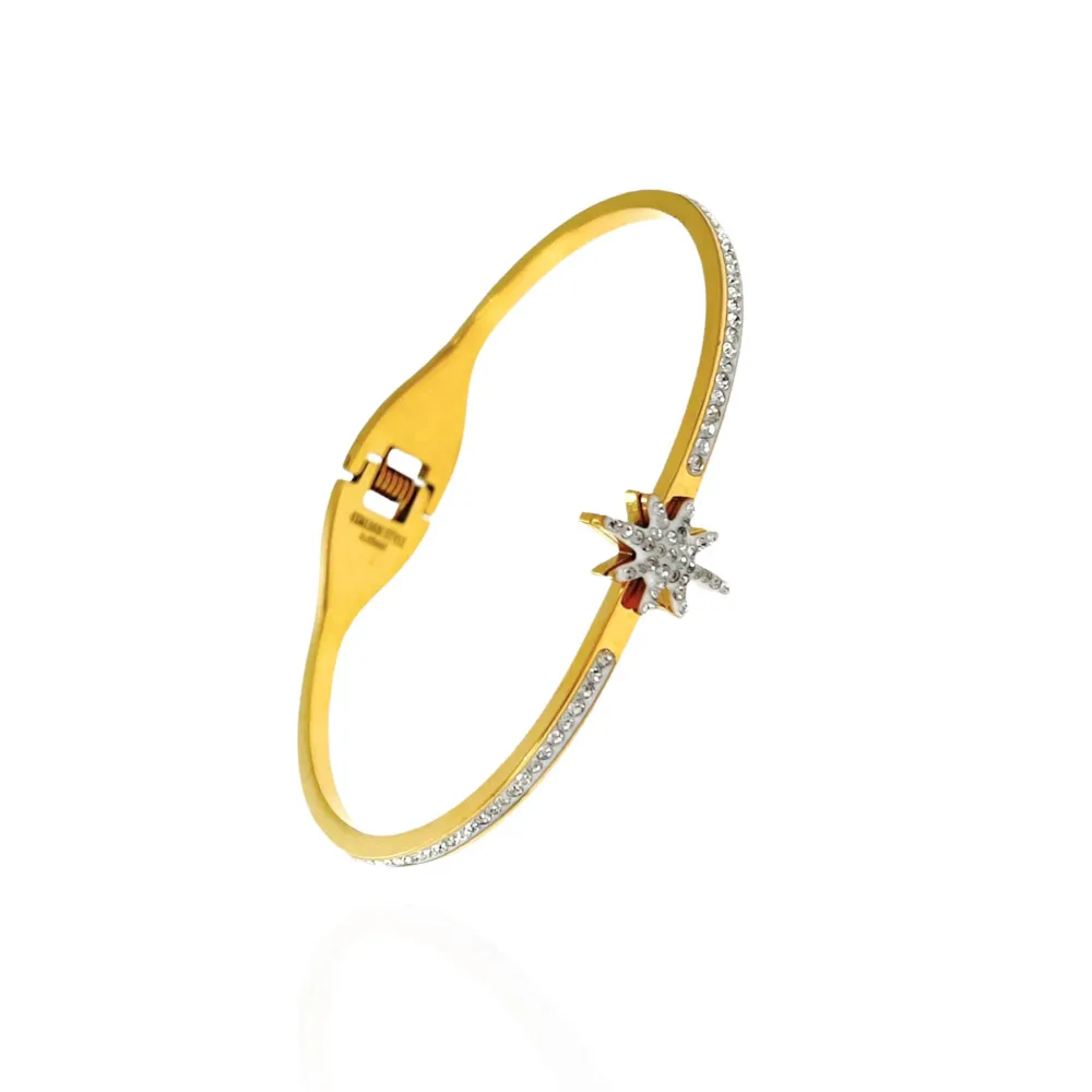 Stella Polare-Bracciale Rigido in Acciaio - BAR-413-1320