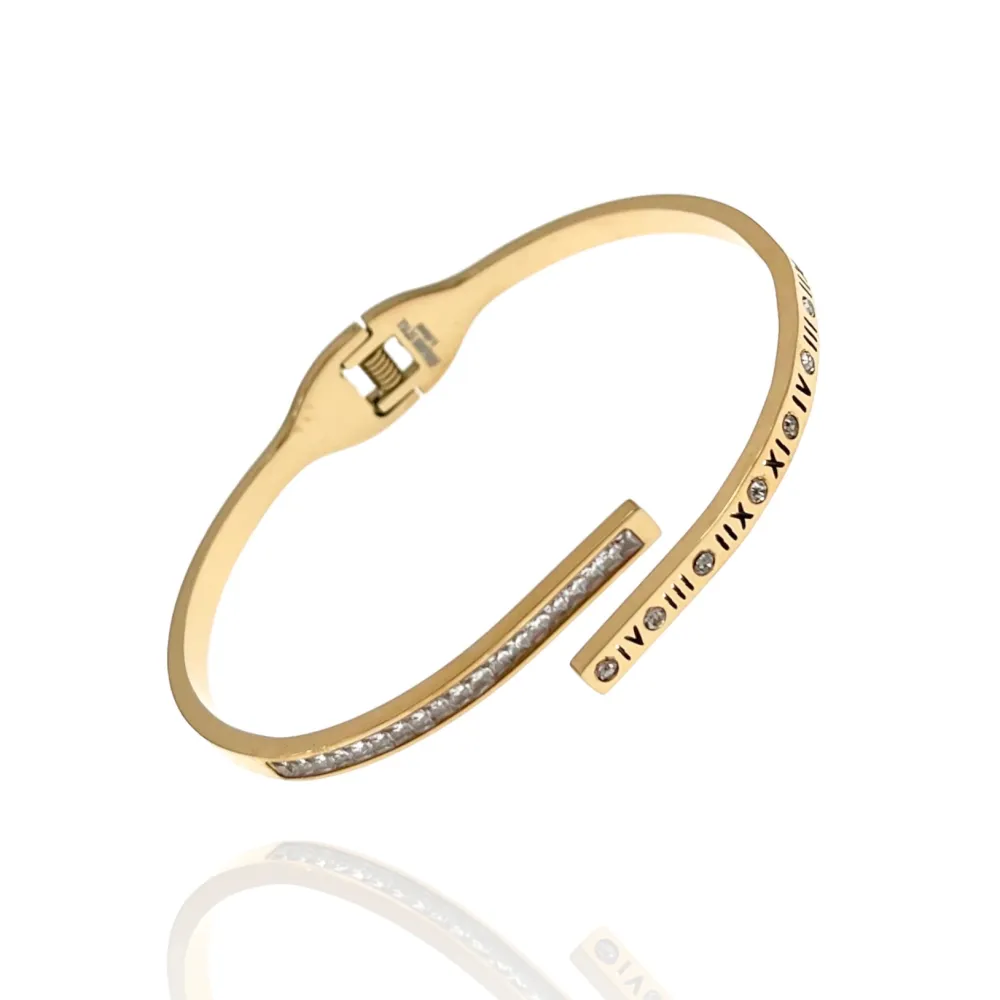 Tennis N.Romani-Bracciale Rigido in Acciaio - BAR-413-2270