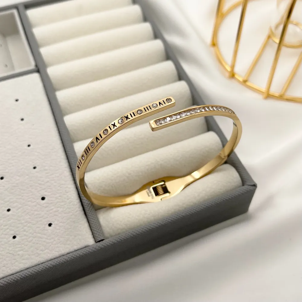 Tennis N.Romani-Bracciale Rigido in Acciaio - BAR-413-2270