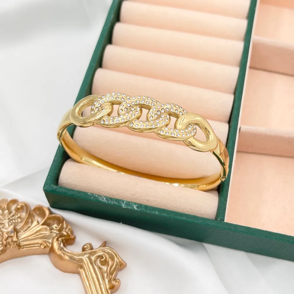 Catena-Bracciale Rigido in Acciaio - BAR-413-3095