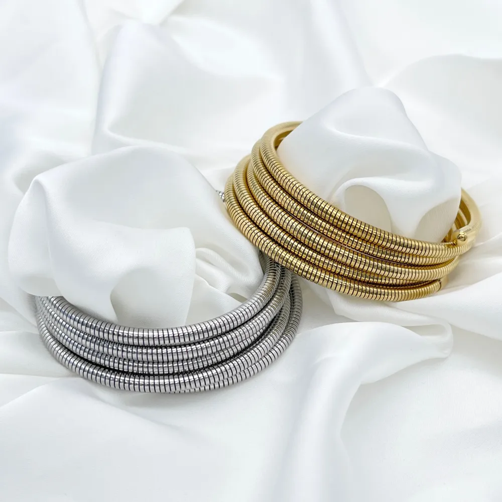 Multifilo  -Bracciale Rigido in Acciaio - BAR-413-3122