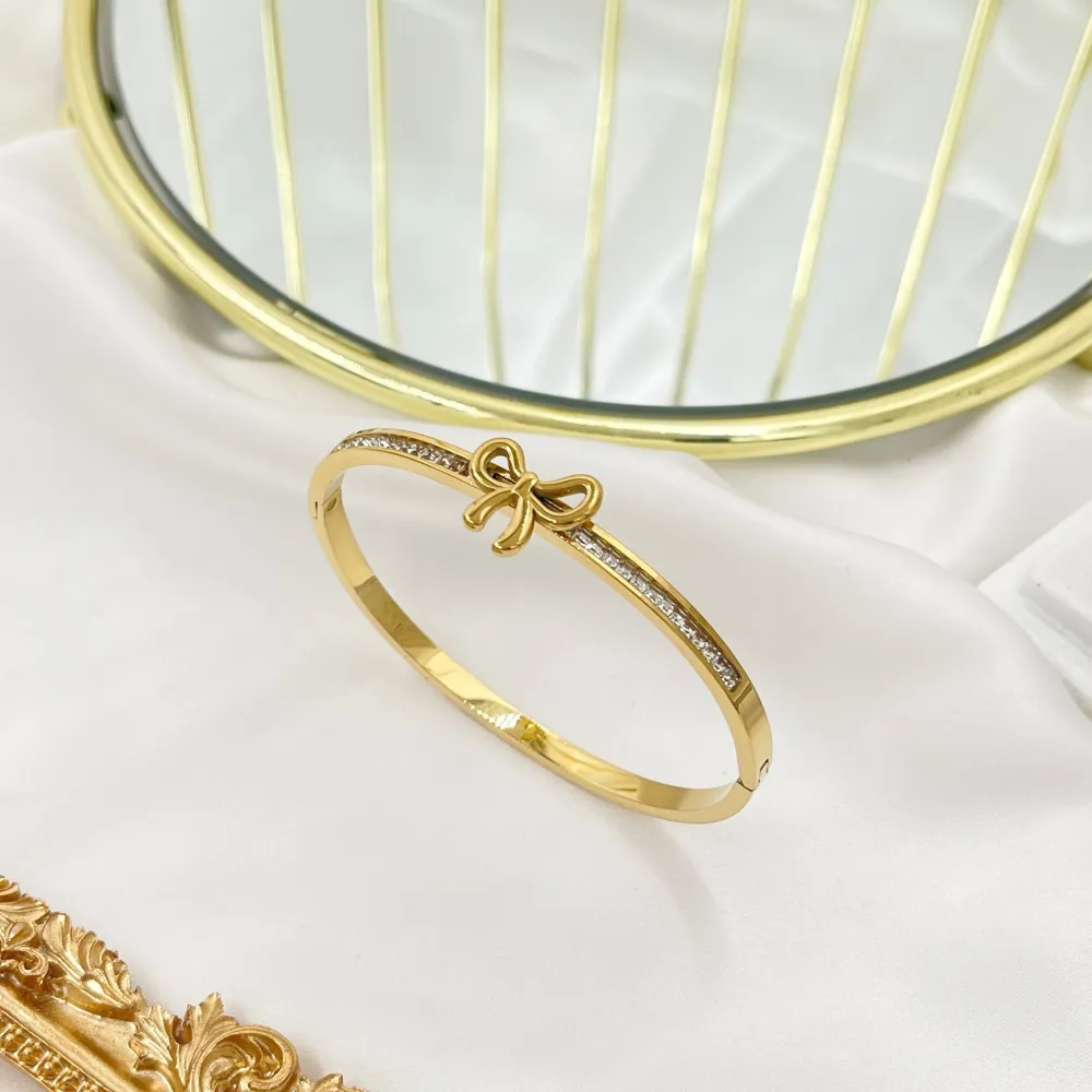 Fiocco -Bracciale Rigido in Acciaio - BAR-413-5971