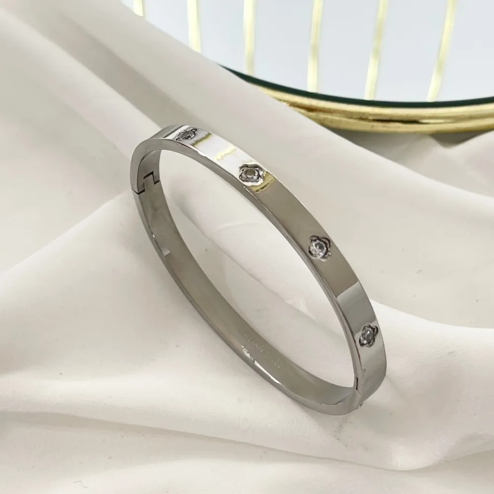 Punto Luce  -Bracciale Rigido in Acciaio - BAR-413-8420