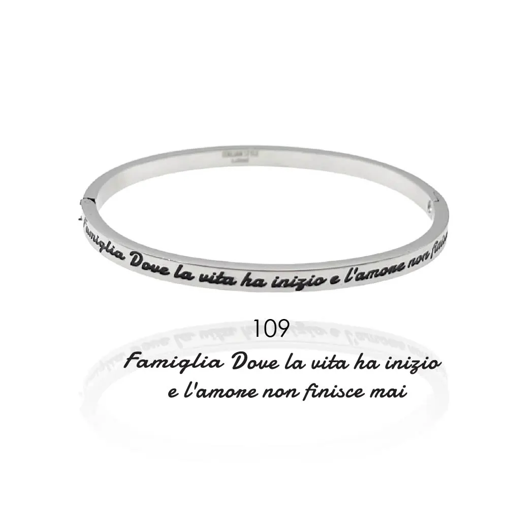Famiglia dove la Vita ha Inizio e l'amore non finisce mai-Bracc - BAR-413-B60 109#