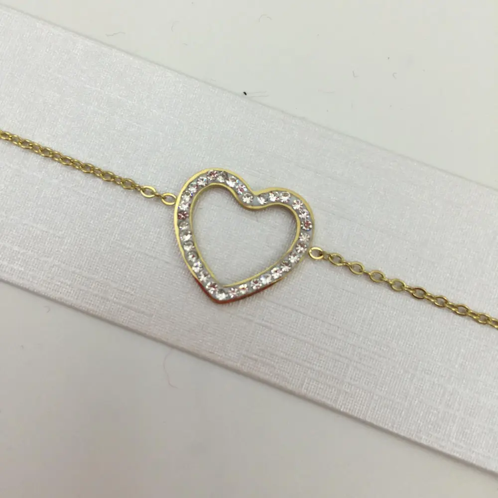 BAS- Cuore 4609 - Bracciale in Acciaio con Chiusura - BAS- Cuore 4609 - Bracciale in Acciaio con Chiusura