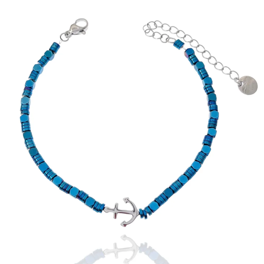 Ancora 4mm-Bracciale in Acciaio da Uomo - BAU-103-AA2518B 4mm