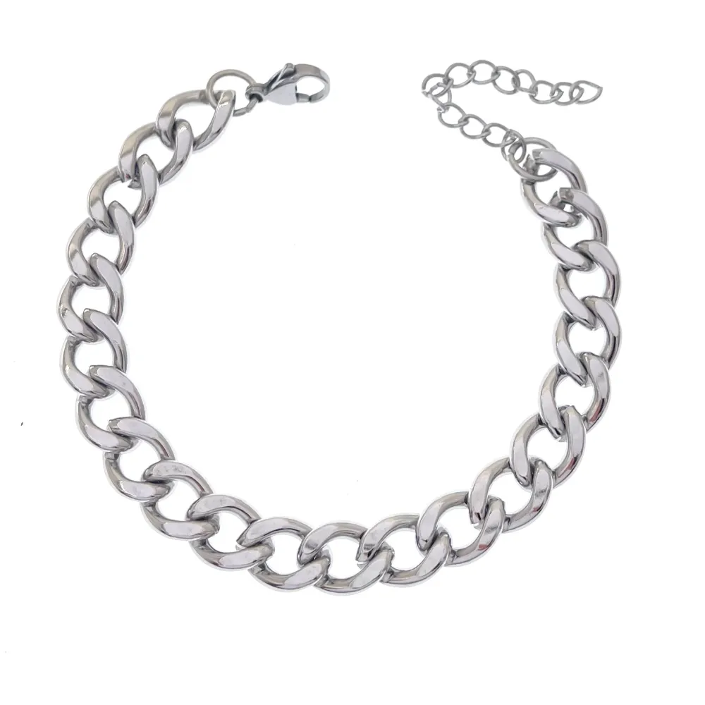 Catena 9mm 1.4NK3.1-Bracciale Unisex in Acciaio - BAU-208-244 9mm