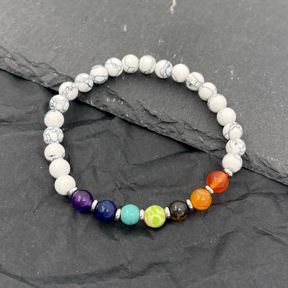 Pallina Semplice 6mm-Bracciale Elastico in Acciaio da Uomo - BAU-480-R30 6mm