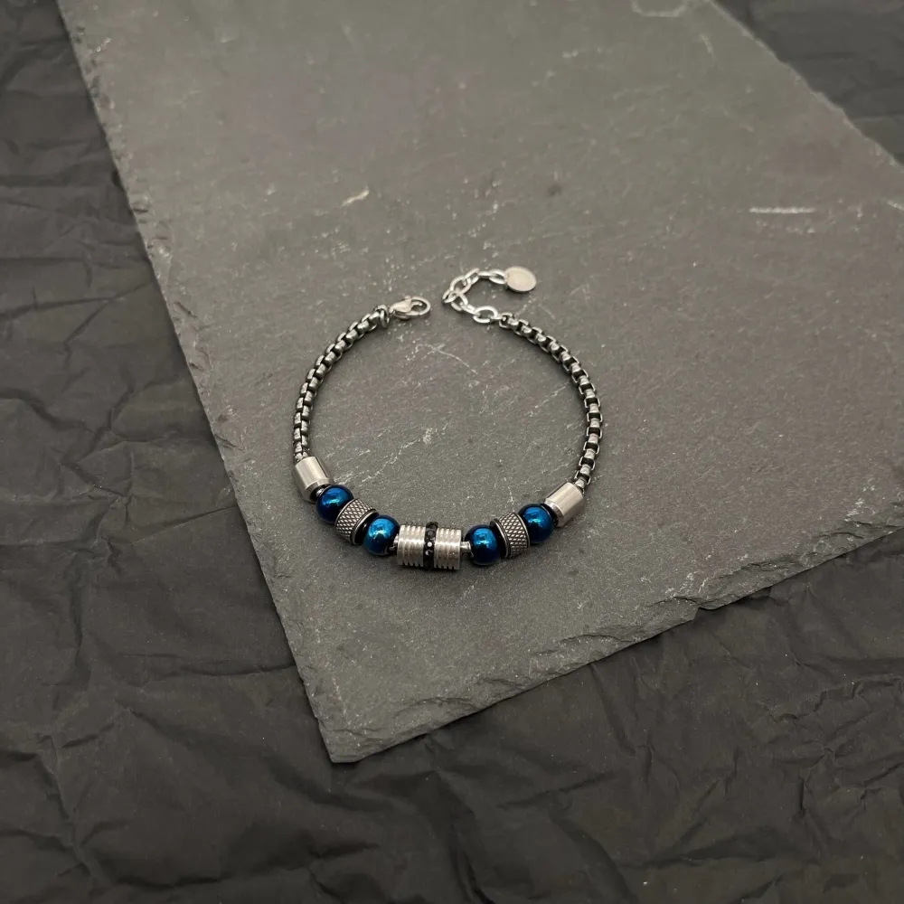 Palline-Bracciale in Acciaio da Uomo - BAU-500-BMS30137